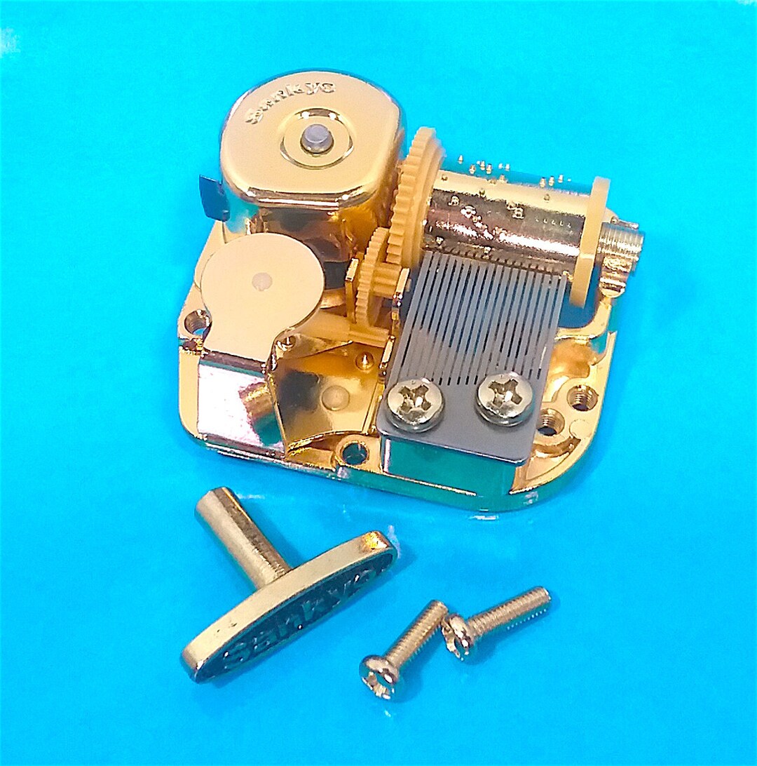 Lots of Classical Songs Golden Musical Movement Music Box Movement gold