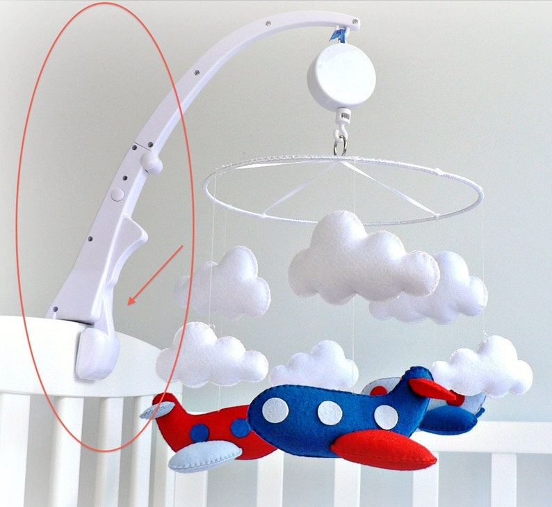 Safely Clamps Onto Crib Crib Mobile Attachment Arm Custom Baby Colors
