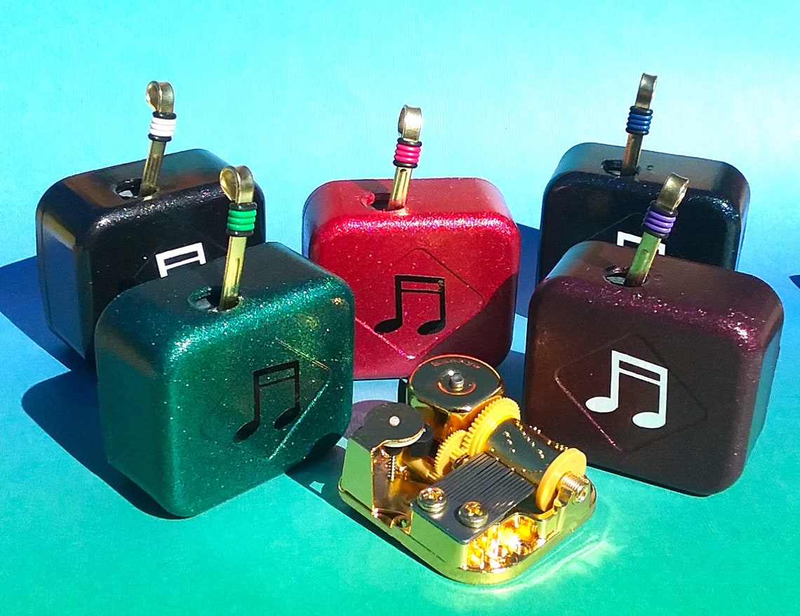 18 Note Music Box Movements Custom Colors Lots of New Etsy