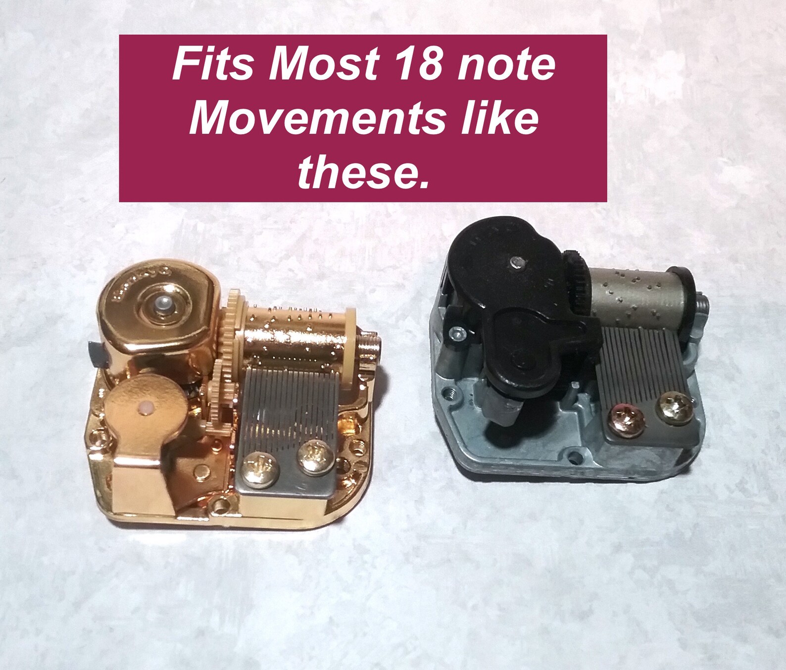 Comb an 18 Note Music Box Movement Steel Harp for a Musical Etsy