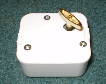 18 Note Music Box Movements  - White Cover - Lots of New Songs  +