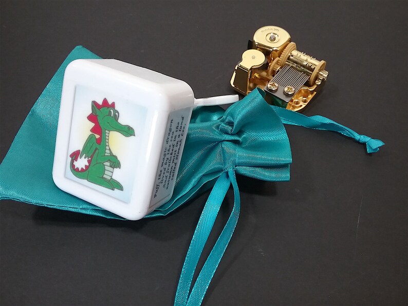 Puff The Magic Dragon Kids Music Box Many Children Etsy