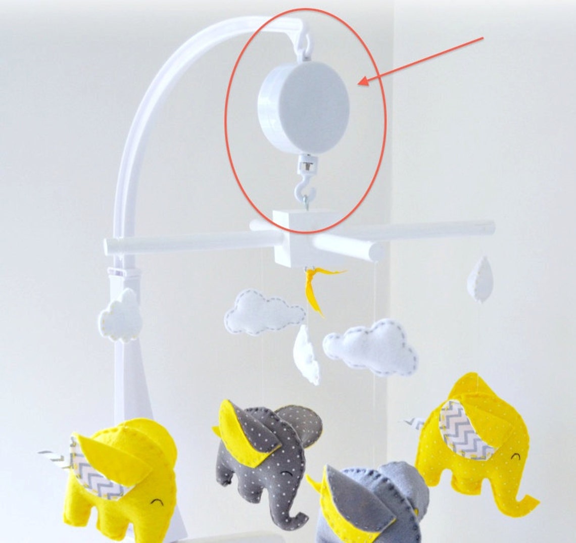 Add Music and Spinning Motion to a Crib Mobile Many Lullaby Etsy