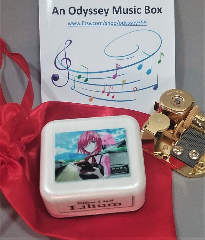 Lilium From Elfen Lied Anime Collectable Music Box Etsy