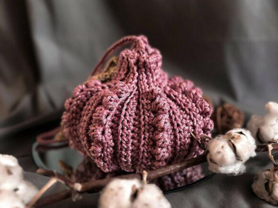 Pumpkin Bobble Bag Crochet Pattern – Fall Decor (PDF) - Etsy