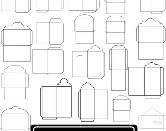 Envelope Template SVG Bundle, DIY Card Making (Digital Download)
