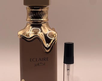 Lattafa Eclaire Perfume | 5ml Travel Spray Sample | Sweet Vanilla Caramel Fragrance | Long Lasting Arabic Perfume Decant