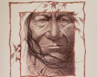 The Dream Maker-Native American Portrait Signed and Numbered Giclee Print