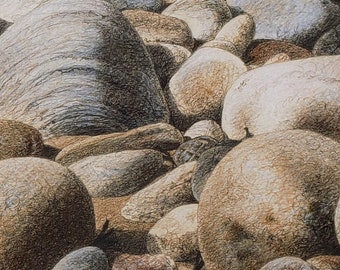 Rocky Shoreline Limited Edition Giclee' Print-Signed & Numbered