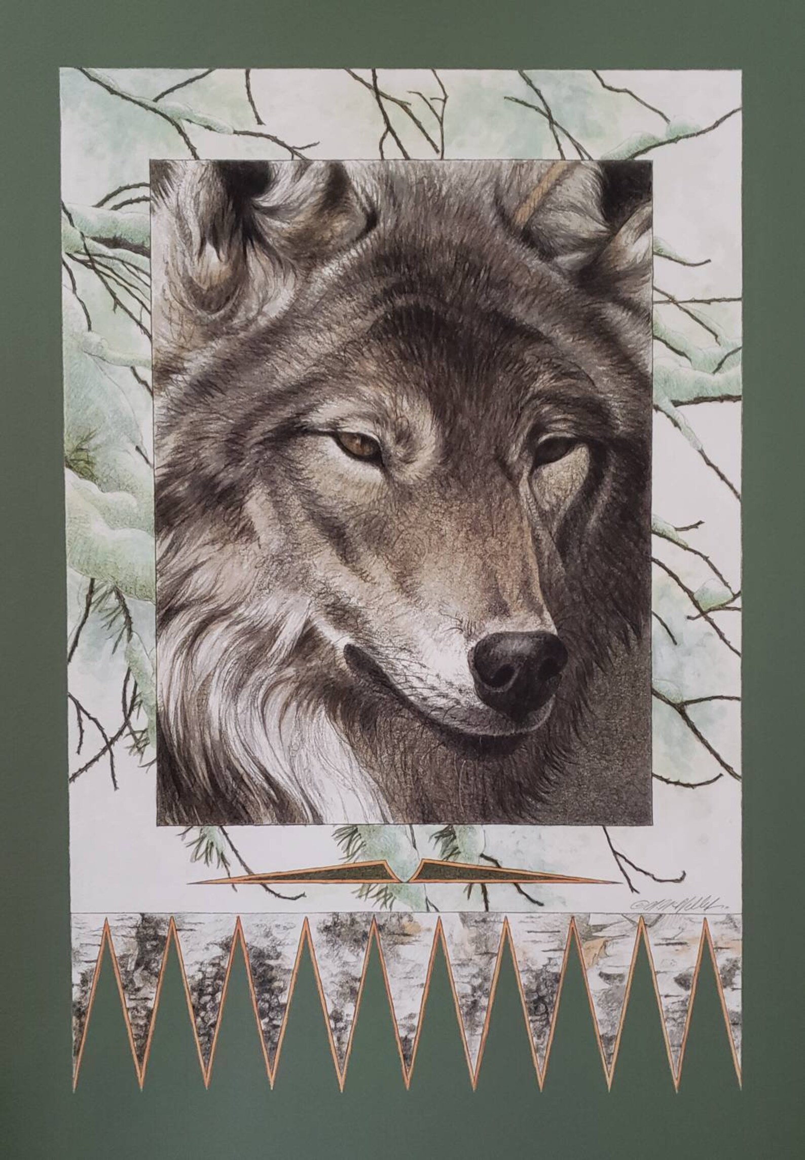 Grey Wolf Limited Edition Giclee' Printsigned & Numbered Etsy