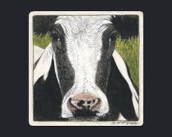 Cow Matted/Signed Giclee  Print