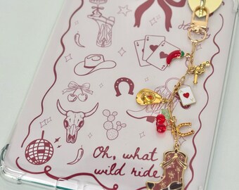 Cowgirl Kindle Set | Kindle Insert, Kindle Charm, Kindle Dust Plug | Pink Cowgirl Kindle Accessories Bundle