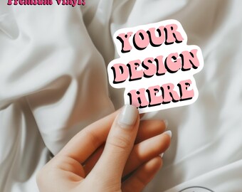 Custom Stickers | Personalized Logo Die Cut Vinyl Stickers | Bookish Merch, Kindle Stickers Accessories, Custom Logo Decals, Laptop Stickers