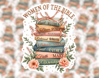 Women of the Bible Sticker | Christian Stickers for Bible Study Journal | Easter Basket Gift