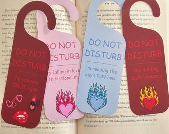 Do Not Disturb Bookmark | Dark Romance & Smut Reader Gift | Gift for Book Lovers | Bookish Merch | Book Page Holder
