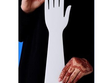 Henna Practice Hand (Pack of 4): Reusable Mehendi Training Board Acrylic