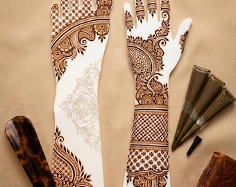 Henna Practice Hand & Leg: Acrylic Mehendi Training Boards