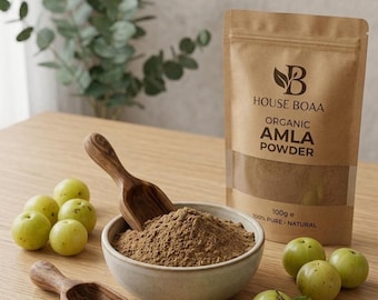 Organic Amla Powder for Hair and Face Masks – Natural Indian Botanical