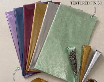 Henna Frozen & Metallic Sheets for Mehendi Cone Making