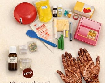 DIY Henna Kit for Beginners, Pros, Special Pros – Complete Mehndi Set, Body Art Tools