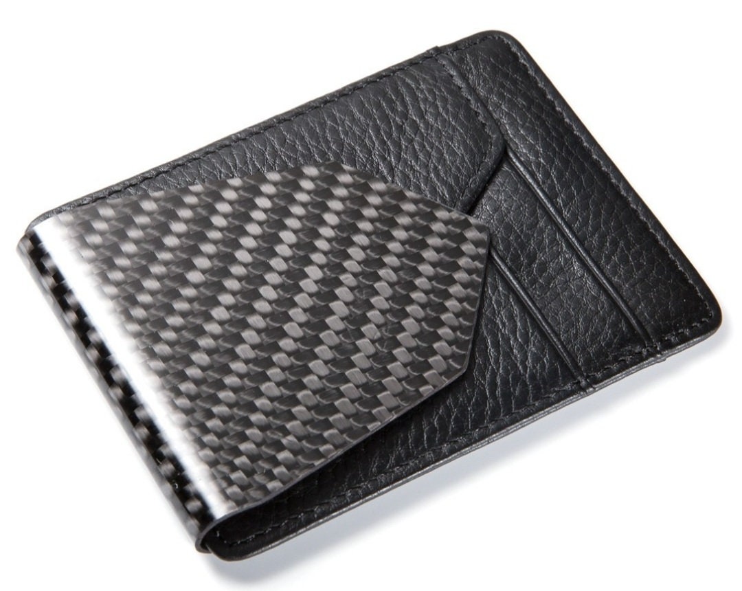 Zclip D15 Carbon Fiber Money Clip With Leather Wallet - Etsy