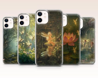 Fairy Phone Case Fantasy Enchanted Fairycore Cover for iPhone 17, 16, 15, 14, 13, 12, Samsung S26, S25, A17, A56, Pixel 10 Pro XL, 9A, 8, 7A