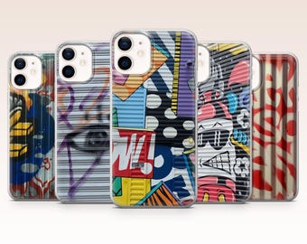 Graffiti Phone Case Street Art Urban Abstract Cover for iPhone 17, 16, 15, 14, 13, 12, Samsung S26, S25, S24, A17, A56, Pixel 10, 9, 8Pro, 7