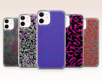 Vibrant Phone Case Abstract Pattern Neon Cover for iPhone 17, 16, 15, 14, 13, 12, Samsung S26, S25, S24, A17, A56, Pixel 10 Pro XL, 9A, 8, 7