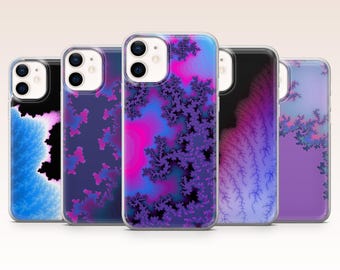 Fractal Phone Case Psychedelic Neon Abstract Cover for iPhone 17, 16, 15, 14, 13, 12, Samsung S26, S25, S24, A17, A56, Pixel 10, 9A, 8Pro, 7