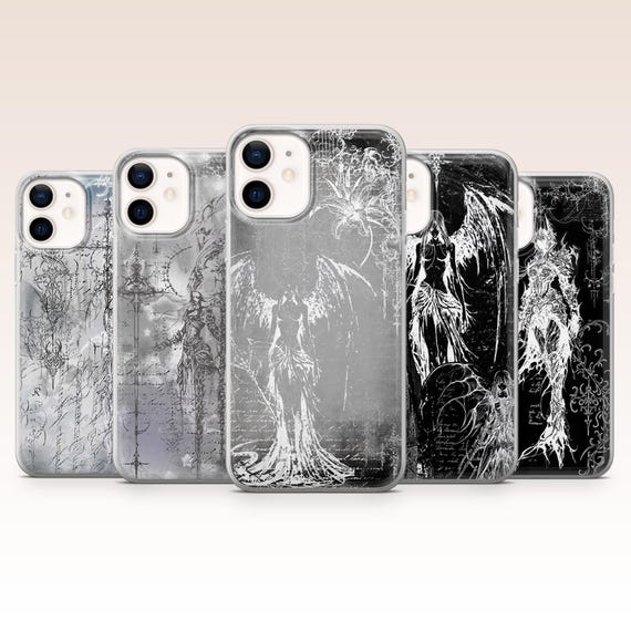 Angel Phone Case Gothic Ethereal Dark Fantasy Cover for iPhone 18 Pro, 17, 16, 15, 14, 13, Samsung S26 FE, S25, S24, A17, Pixel 11, 10, 9, 8