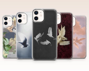 Dove Phone Case Bird Peace Dreamy Cover for iPhone 17, 16, 15, 14, 13, 12, Samsung S26, S25, S24, A17, A56, Pixel 10 Pro XL, 9A, 8Pro, 7A