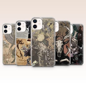 Wendigo mobilskal med mörk fantasy och kryptid, skräckfodral för iPhone 17, 16, 15, 14, 13, 12, Samsung S26, S25, S24, A17, A56, Pixel 10 Pro, 9A, 8