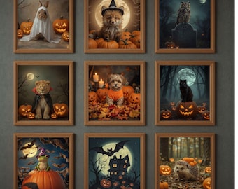 Halloween Print Bundle: 30 Spooky Designs (Digital Download)
