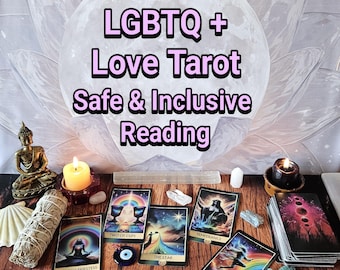 LGBTQ+ Liebes-Tarot-Lesung, intuitive Seelenverbindung, spirituelle Beratung, am selben Tag