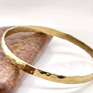 Elegant Solid Gold 4mm Bangle Bracelet - Your Choice of 10k to 22k Gold