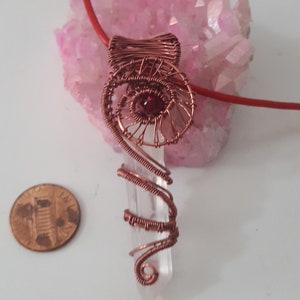 Wrapped Crystal Quartz Point Necklaces (Several colors available)