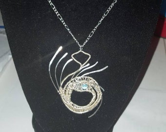 Wired Weaved Dragon Pendant