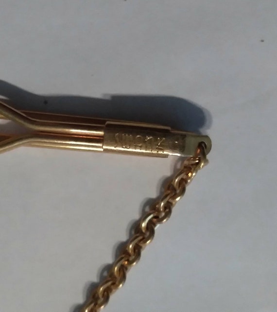 1940s Vintage Swank Gold "HD" Tie Bar. "Signed" H… - image 2