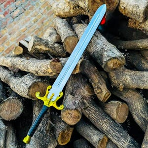 He Man Power Sword & Grayskull Sword Set Handmade, Masters of the Universe Sword Replica, 1987 Fantasy Sword, Cosplay Weapon, Gift for Him He Man golden sword