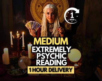 Same Hour Psychic Reading, Accurate Psychic Love Reading, Medium Reading No Tools, Fast Psychic Predictions, Medium General Reading