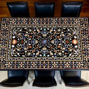 Hand-crafted Marble Dining Table Top – Custom Rectangular Natural Stone