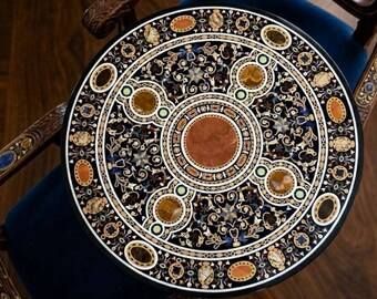 Hand-Crafted Marble Dining Table Top – Polished Natural Stone, Custom Size