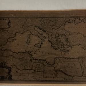 The Mediterranean Sea Divided into the Eastern and Western Seas” – William Berry, London, 1685