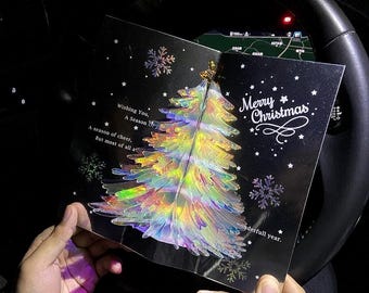 3d holographic christmas cards 3D Holographic Dear Santa Christmas Greeting Card – Love Kate's