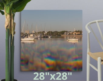 CeceTay作「Docked In Light」 - スクエアキャンバスプリント