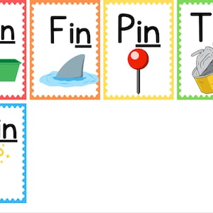Short I Phonics Flashcards | CVC Word Cards | Learn to Read Printable | Kindergarten Literacy & Preschool Reading Activity