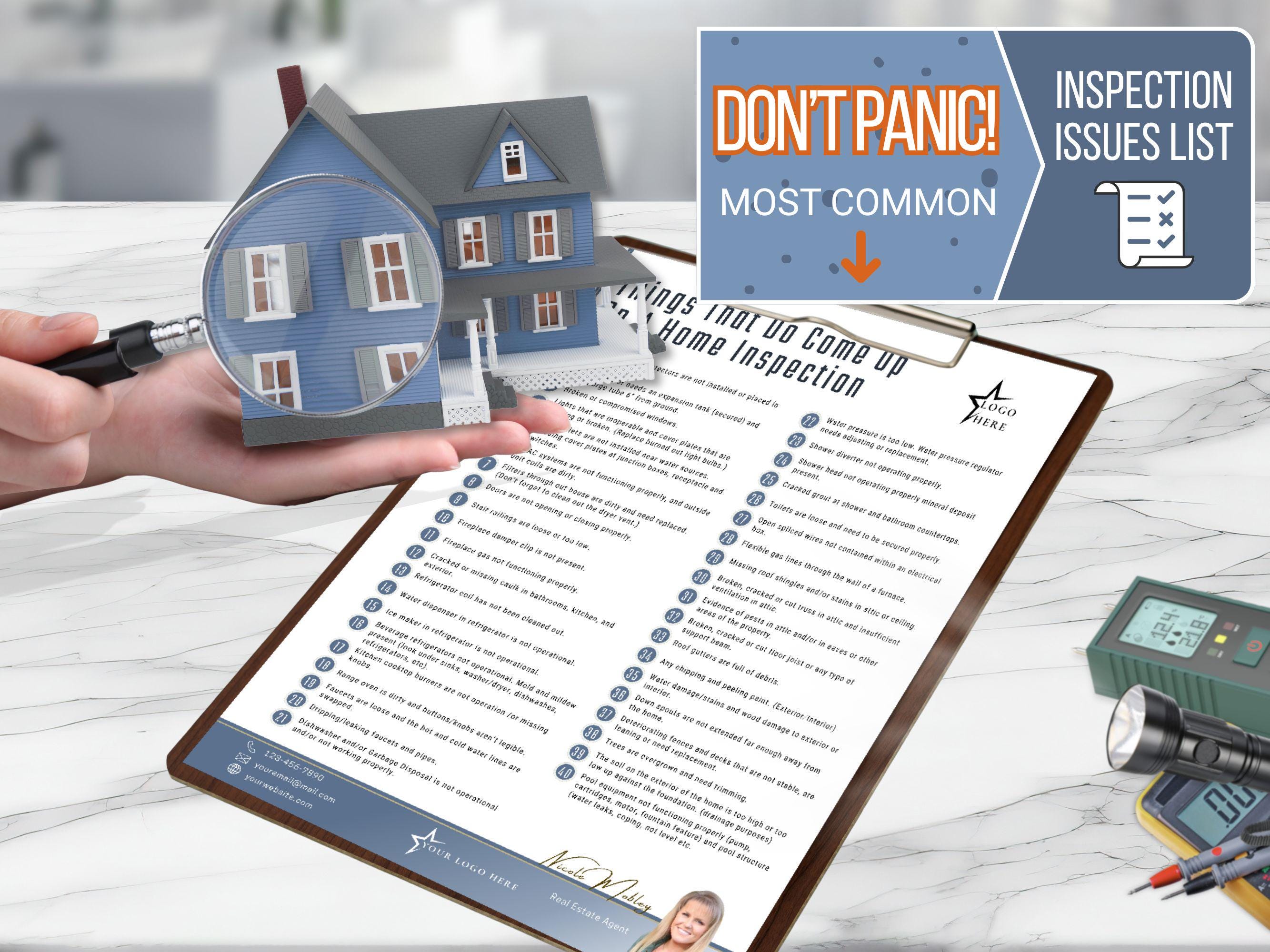 Real Estate Home Inspection Guide, Customizable Buyer & Seller ...