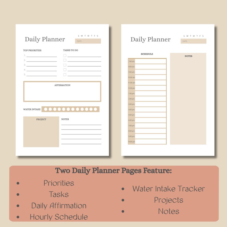 Happy Planner Inserts, Daily Planner Bundle, Daily, Weekly, Monthly ...