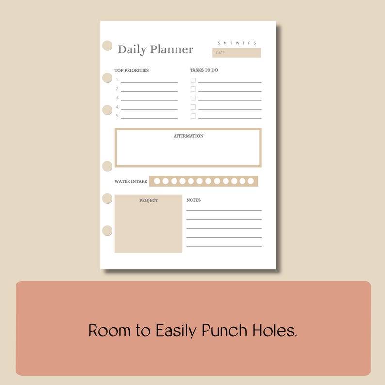 Mini Happy Planner Inserts, Daily Planner Bundle, Daily, Weekly ...