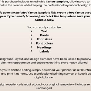 Assignment Tracker, Editable Template, Academic Planner, Student Planner, ADHD Planner, To Do List, Monthly Tracker, Digital Download, PDF image 8